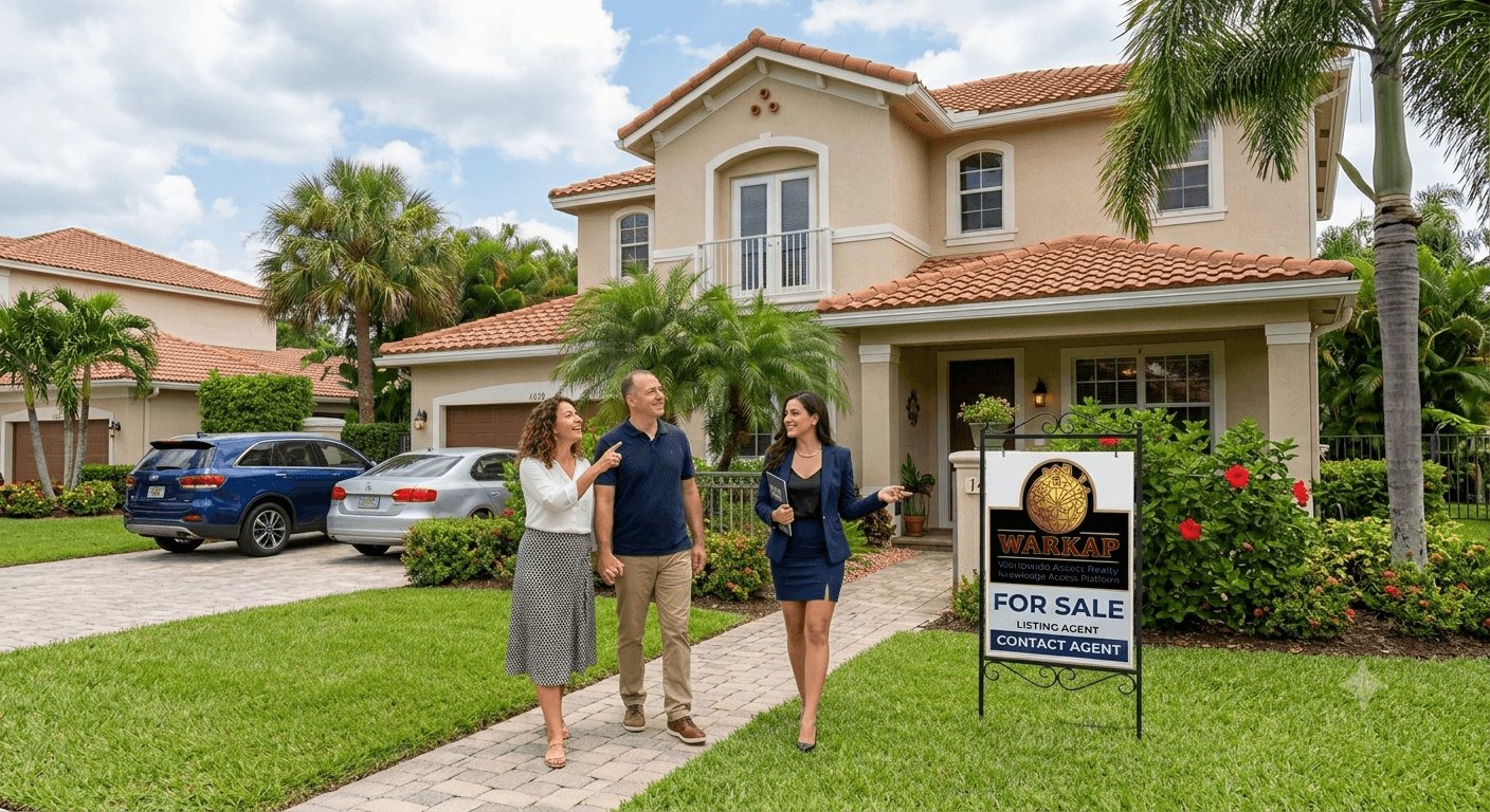 WARKAP agents showing a property to clients